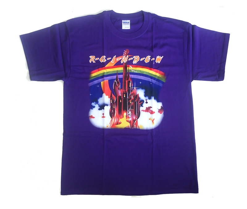Ritchie Blackmore's Rainbow Tシャツ Lサイズ Amazon.com: Rainbow Ritchie Blackmore's Rainbow Mens Black Short