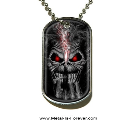 T-shirt Homme Iron Maiden Eddie Candle Finger - Licence Officielle, 100% Coton, Coupe Unisexe - Pour Fans De Métal