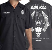 OVERKILL -��������������- LOGO BADGE SKULL �֥������Хå���������� ��������