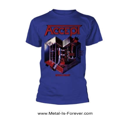 ACCEPT -アクセプト- METAL HEART 「メタル・ハート」 Tシャツ（青