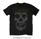 MISFITS -�ߥ��ե��å�- CLASSIC VINTAGE SKULL �֥��饷�å���������ơ������������ T�����