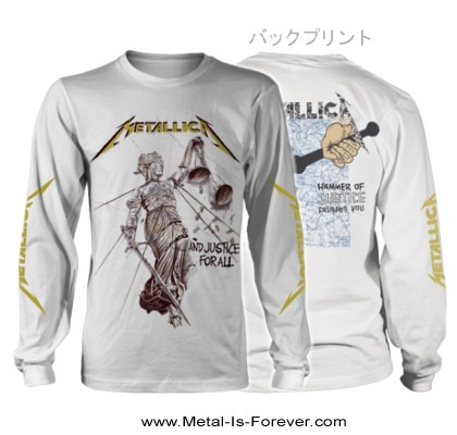 前後にプリント2019 METALLICA 長袖Tシャツ XL JUSTICE メタリカ - T