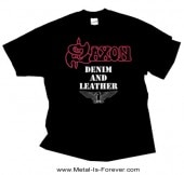 SAXON -- DENIM AND LEATHER ֥ǥ˥ࡦɡ쥶 T