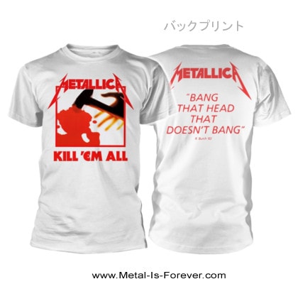 METALLICA (メタリカ) Kill 'Em All 「キル・エム・オール～血染めの鉄槌（ハンマー）」 バンダナ｜メタルTシャツ専門店  METAL IS FOREVER