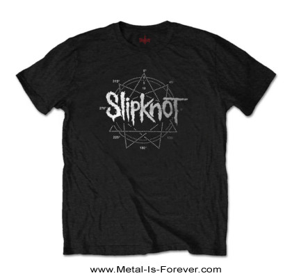 SLIPKNOT -スリップノット- LOGO STAR 「九芒星」 Tシャツ（ライン