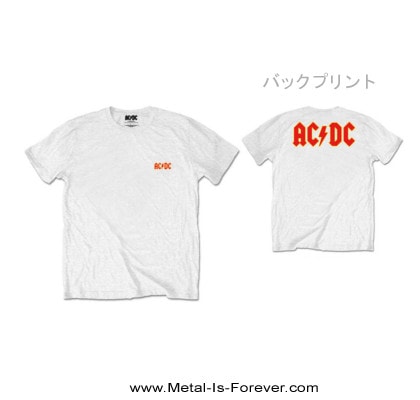 AC/DC -エーシー・ディーシー- LOGO 「ロゴ」 Tシャツ（白