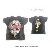 GUNS N' ROSES -���󥺡�����ɡ���������- BLEEDING HEART DISTRESSED �֥֥꡼�ǥ��󥰡��ϡ��ȡ��ǥ����ȥ쥹�� �ʤ�����T����ġ�S�������Τߡ�