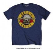 GUNS N' ROSES (���󥺡�����ɡ���������) CLASSIC LOGO �֥��饷�å��������� ���å� �ԥ���ġʥͥ��ӡ����֥롼��