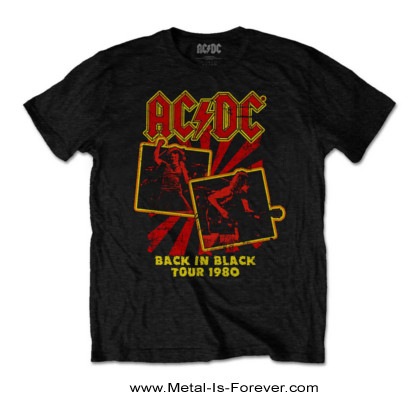 ACDC エーシー・ディーシー Back in Black ©ツアー Tシャツ AC/DC エーシーディーシー (Back in Black 45周年 ) - Logo