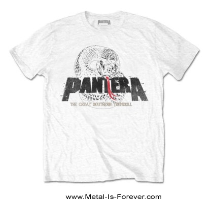 PANTERA (パンテラ) Snake Logo 「スネーク・ロゴ」 Tシャツ（白