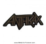 ANTHRAX (���󥹥�å���) Brown Logo �֥֥饦�󡦥����� �������󡦥�åڥ�