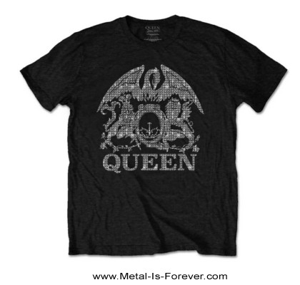 QUEEN (クイーン) Crest 「クレスト」 Tシャツ（ラインストーン