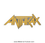 ANTHRAX (���󥹥�å���) Yellow Logo �֥��������������� �ԥ�Хå�