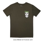 MISFITS (�ߥ��ե��å�) Mini Skull & Logo �֥ߥˡ������롦����ɡ������� T����ġʥ��꡼���