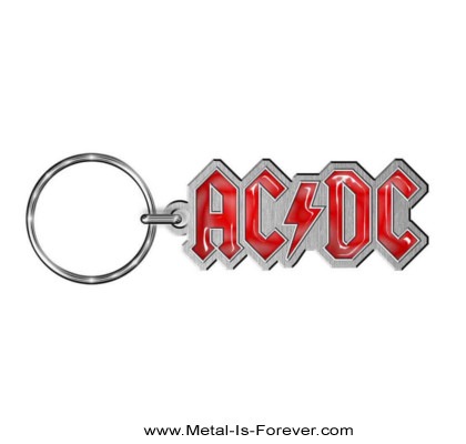 AC/DC (エーシー・ディーシー) Logo Silver 「ロゴ・シルバー」 キーチェーン｜メタルTシャツ専門店 METAL IS FOREVER