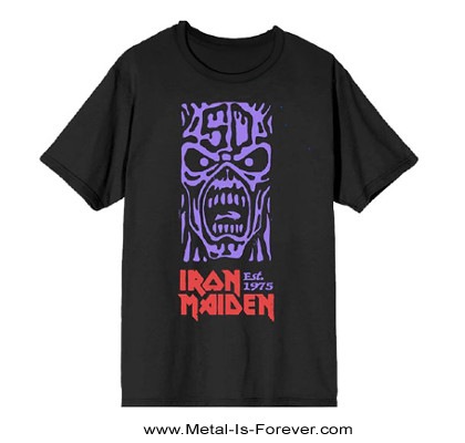IRON MAIDEN (アイアン・メイデン) Est. 1975 Stamp Logo Purple