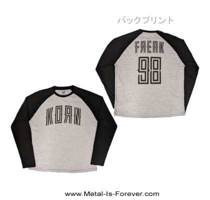55 デッドストック KORN コーン 1998年製 ビンテージ ロンT KORN (コーン) Freak '98 「フリーク '98」 ラグラン長袖T