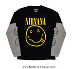 NIRVANA (�˥��������) Yellow Happy Face �֥����������ϥåԡ����ե������� �쥤�䡼��ĹµT�����