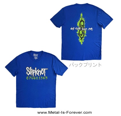 エレファントレザー slipknot tシャツ SLIPKNOT スリップノット Don t Ever Judge Me ドント・エヴァー・ジャッジ・ミー Tシャツ 青 メタルTシャツ専門店 METAL IS FOREVER