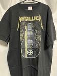 �ں߸�ͭ���METALLICA (�᥿�ꥫ) JAMES HETFIELD IRON CROSS GUITAR �֥������ॺ���إåȥե�����ɡ��������󡦥��������������� �ԥ���� XXL������