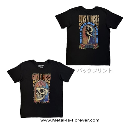 GUNS N' ROSES USA国旗スカル Tシャツ 1993 Guns N' Roses “skin N