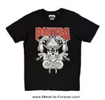 PANTERA (�ѥ�ƥ�) Snake Skull �֥��͡������������ T�����