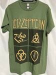 �ں߸ˤ����LED ZEPPELIN (��åɡ��ĥ��åڥ��) SYMBOLS IN BLACK SQUARE  �֥���ܥ롦���󡦥֥�å��������������� T����ġʥ��꡼�֡� S������