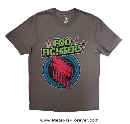 新品未使用★foo fighters ★フーファイターズ★チャコールＴシャツ★L FOO FIGHTERS (フー・ファイターズ) Skeleton Repeat「スケルトン