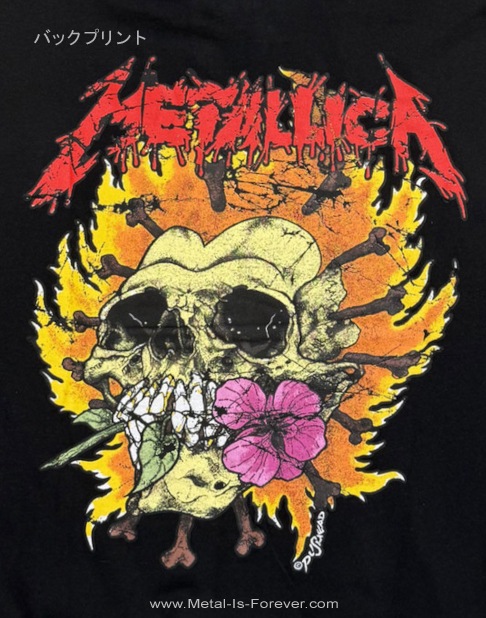 METALLICA (�᥿�ꥫ) Flower Skull �֥ե���������� �ѡ�����