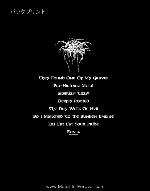 DARKTHRONE (��������������) Pre-Historic Metal �֥ץ졦�ҥ��ȥ�å����᥿��ףԥ����