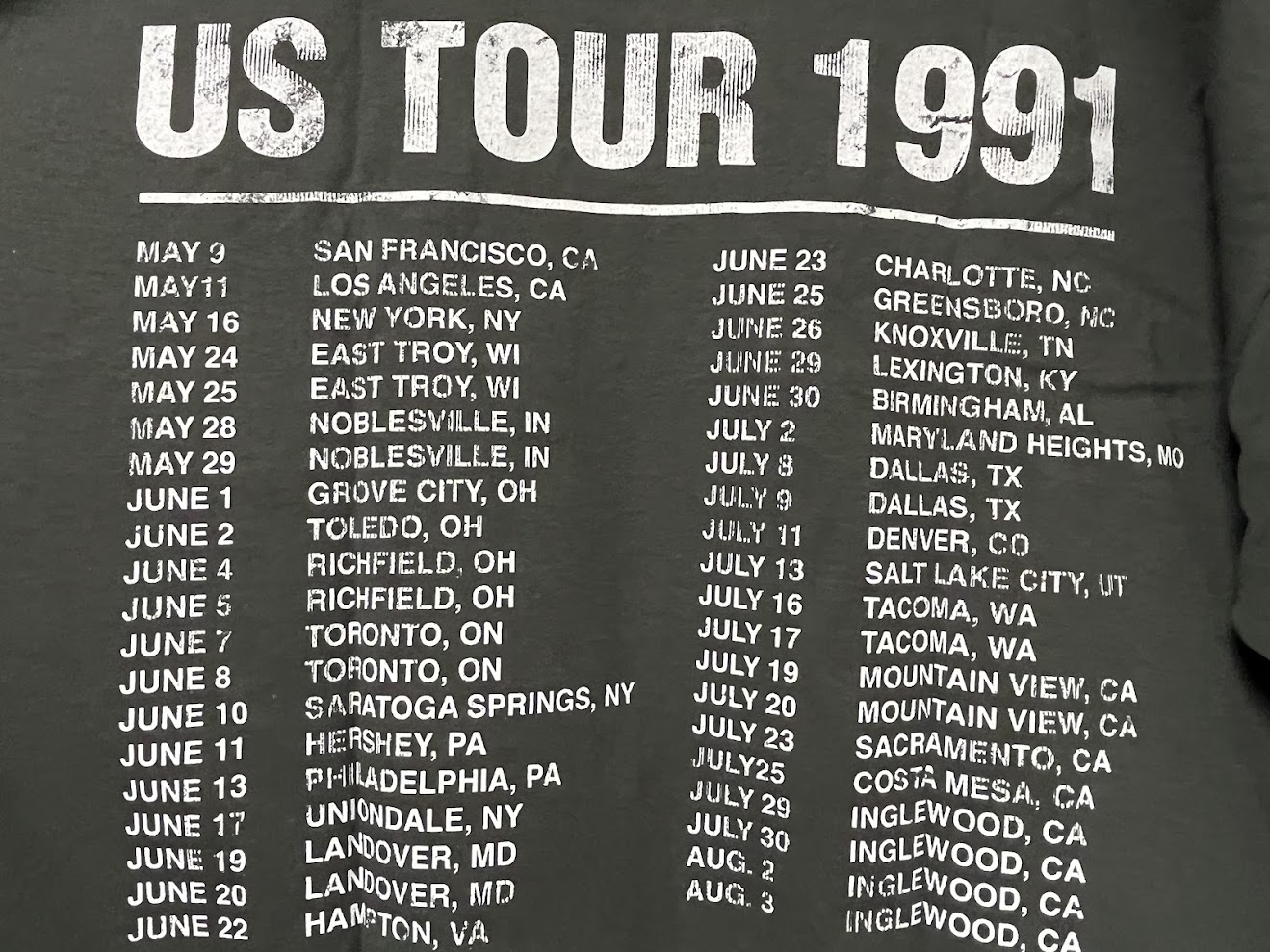 �ں߸ˤ����GUNS N' ROSES (���󥺡�����ɡ���������) HOLLYWOOD �֥ϥꥦ�åɡ� 1991ǯ�ĥ���Ĺµ�ԥ���ġʥ��㥳���롦���졼�� L������