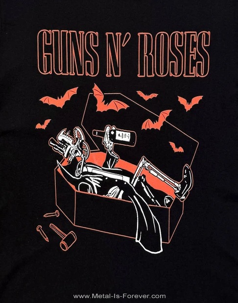 GUNS N' ROSES (���󥺡�����ɡ���������) Coffin�֥��ե���� T�����