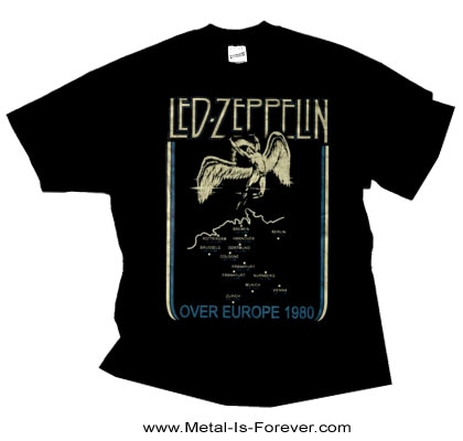 LED ZEPPELIN -åɡĥåڥ- TOUR OVER EUROPE 1980 ֥ĥ衼åѡ1980 T