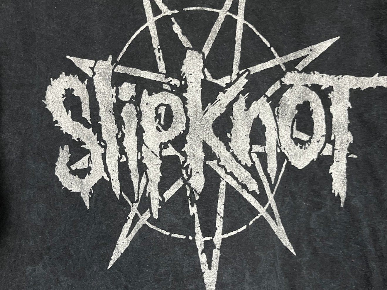 �ں߸ˤ����SLIPKNOT (����åץΥå�) LOGO STAR �ֶ������� �ԥ���� L�������ڥ��쥯�����������ƥ��