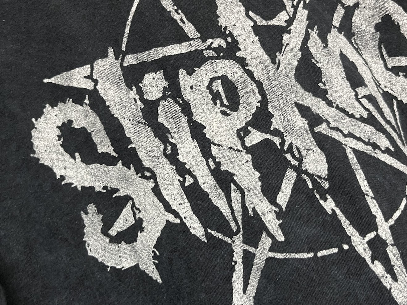 �ں߸ˤ����SLIPKNOT (����åץΥå�) LOGO STAR �ֶ������� �ԥ���� L�������ڥ��쥯�����������ƥ��