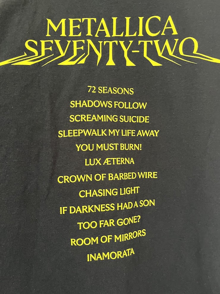 �ں߸�ͭ���METALLICA (�᥿�ꥫ) 72 Seasons ��72�������󥺡� �ȥ�å��ꥹ�� T����� M������