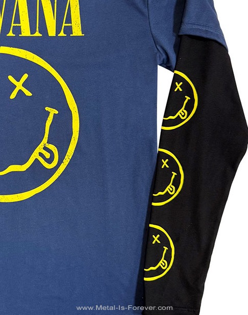 NIRVANA (�˥��������) Yellow Happy Face �֥����������ϥåԡ����ե������� �쥤�䡼��ĹµT�����