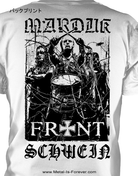 MARDUK (�ޥ�ɥ���/�ޡ����å�) FRONTSCHWEIN �֥ե���ȥ����������� T����ġ����