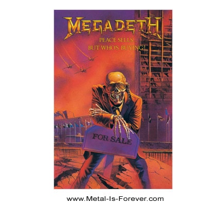 メガデス　Megadeth　未使用　ポスター　非売品　スラッシュメタル　メタル MEGADETH (メガデス) PEACE SELLS BUT WHO'S BUYING? 「ピース