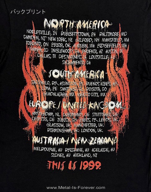 SLIPKNOT (����åץΥå�) North American Tour '99 ��1999ǯ���ƥĥ����� T�����