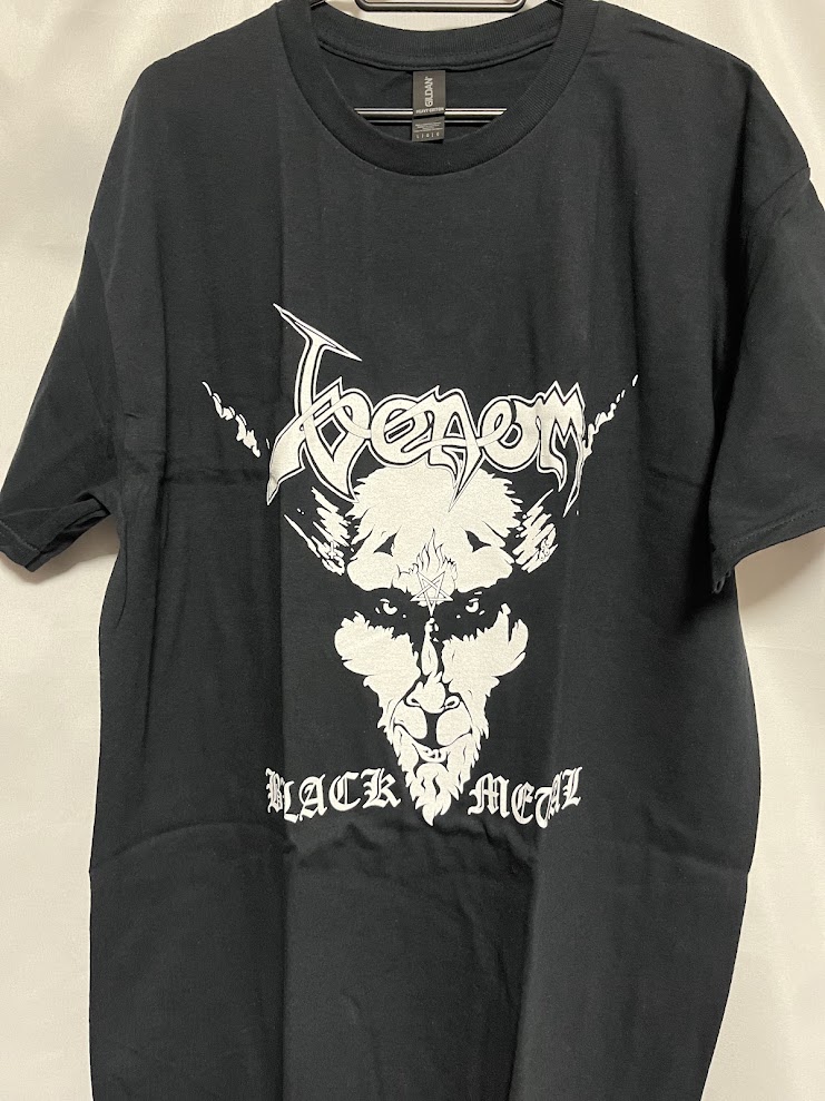 �ں߸ˤ����VENOM (�����Υ�) Black Metal �֥֥�å����᥿��� �ۥ磻�ȡ����� T����� L�������ڥ��쥯�����������ƥ��