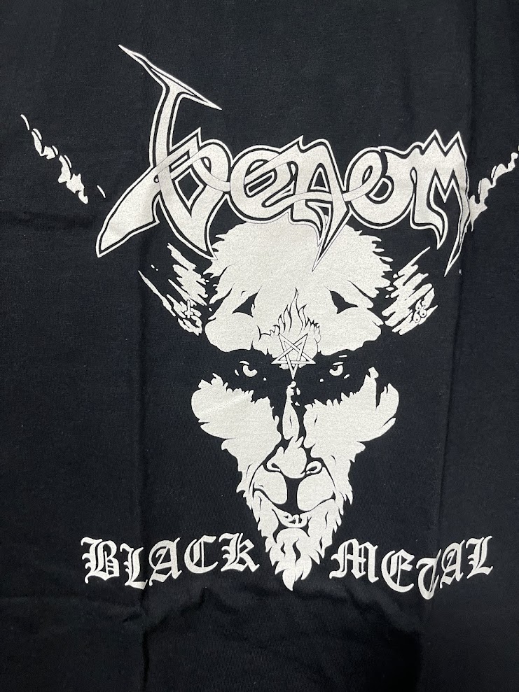 �ں߸ˤ����VENOM (�����Υ�) Black Metal �֥֥�å����᥿��� �ۥ磻�ȡ����� T����� L�������ڥ��쥯�����������ƥ��