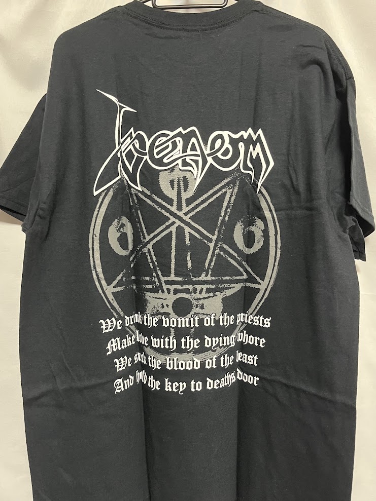 �ں߸ˤ����VENOM (�����Υ�) Black Metal �֥֥�å����᥿��� �ۥ磻�ȡ����� T����� L�������ڥ��쥯�����������ƥ��