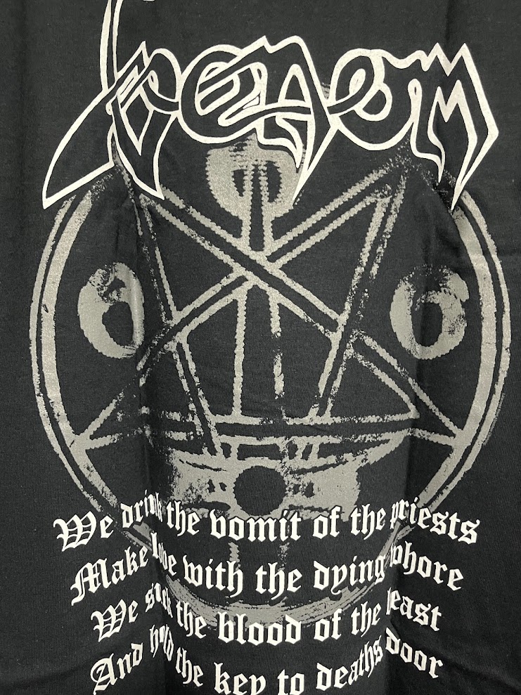 �ں߸ˤ����VENOM (�����Υ�) Black Metal �֥֥�å����᥿��� �ۥ磻�ȡ����� T����� L�������ڥ��쥯�����������ƥ��