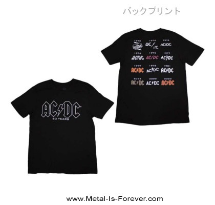 AC/DC (ǥ) Logo History ֥ҥȥ꡼ 50ǯǰԥ