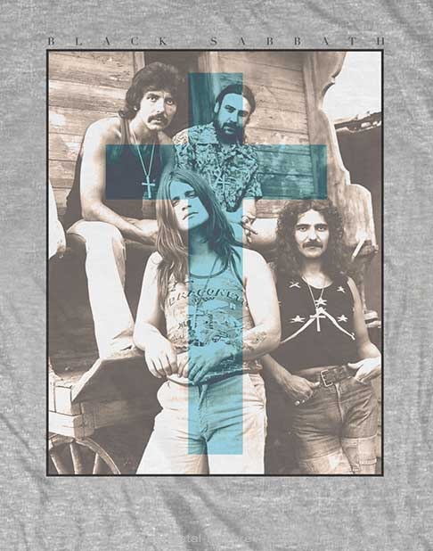 BLACK SABBATH -�֥�å������Х�- BLUE CROSS �֥֥롼���������� T����ġʥ��졼��