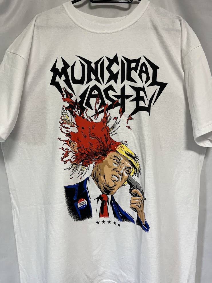 �ں߸ˤ����MUNICIPAL WASTE (�ߥ�˥��ѥ롦����������) TRUMP WALLS OF DEATH �֥ȥ��ס��������륺�����֡��ǥ��� T����ġ���� XL�������ڥ��쥯�����������ƥ��