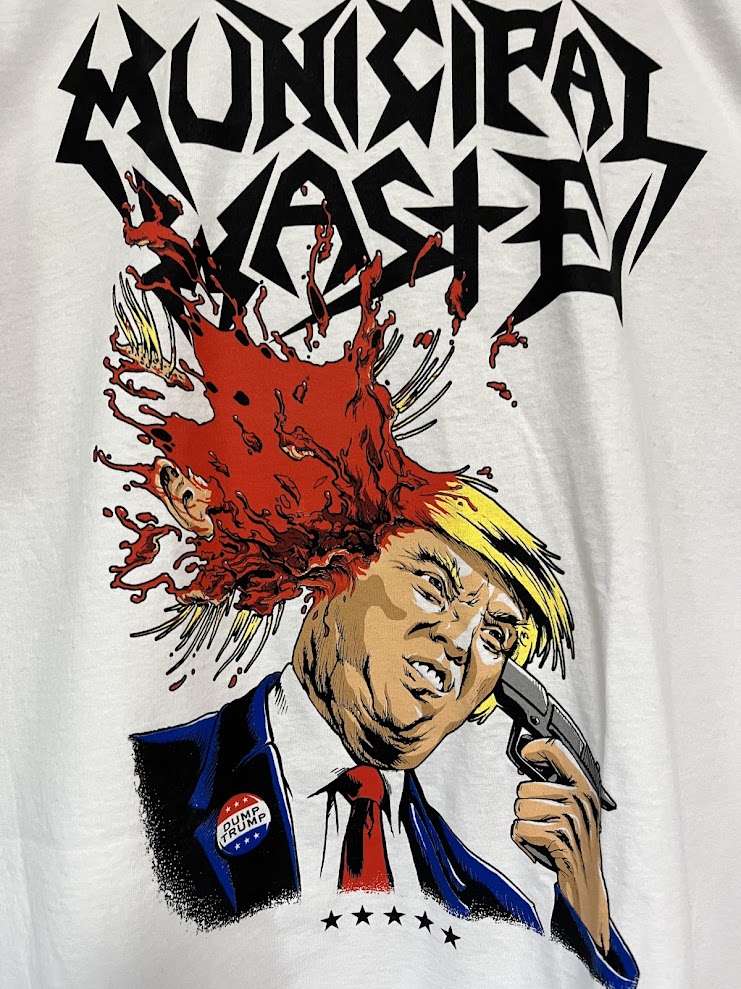 �ں߸ˤ����MUNICIPAL WASTE (�ߥ�˥��ѥ롦����������) TRUMP WALLS OF DEATH �֥ȥ��ס��������륺�����֡��ǥ��� T����ġ���� XL�������ڥ��쥯�����������ƥ��