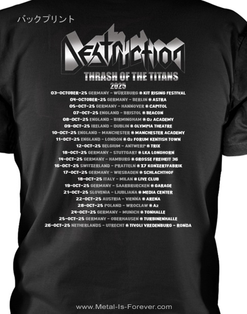 DESTRUCTION (�ǥ��ȥ饯�����) Thrash of the Titans 2025 �֥���å��塦���֡������������󥺡�2025�� T�����