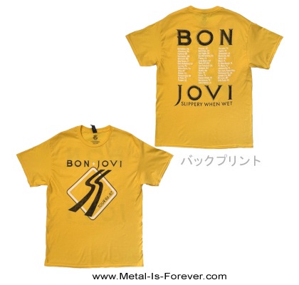 BON JOVI (�ܥ󡦥������) Tour '87 Road Sign ��1987ǯ�ĥ����� T����ġʲ�����
